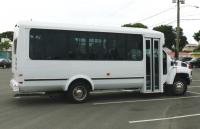 Recently acquired 24-seat air conditioned tour bus on St. Croix Monday. Recently acquired 24-seat air conditioned tour bus on St. Croix Monday.